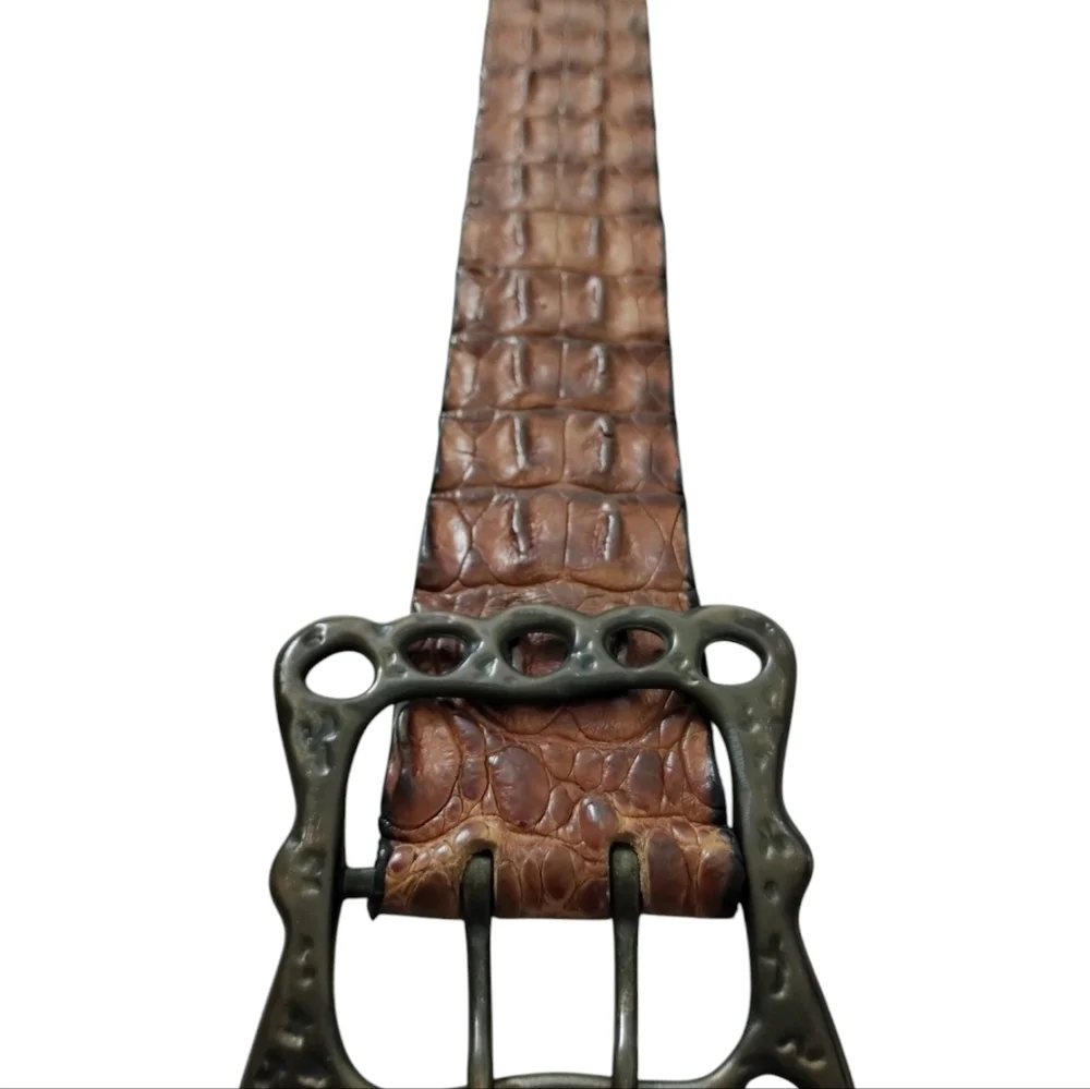 SAVANNAH Australia Brown Genuine Croc Leather Chunk 30